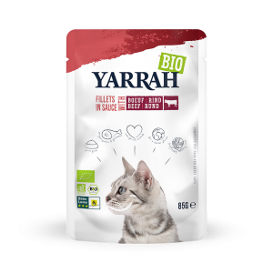 Yarrah - Katzenfutter Filets mit Rind in Sauce - 85g