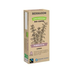 Bernardo Kaffekapseln Lungo forte 9/10 - 10 Kapseln Bio + Fairtrade