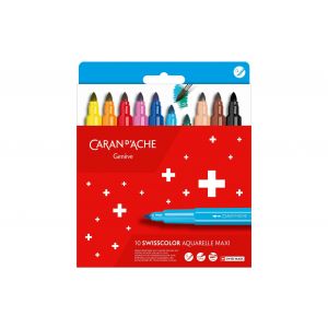 Caran d'Ache -  10 Fasermaler Maxi Swisscolor 