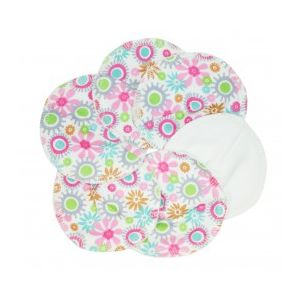 Imse Vimse Stilleinlagen 6er Pack aus Biobaumwolle Farbe: Blumen