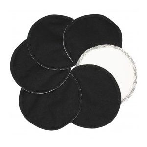 Imse Vimse Stilleinlagen stay dry 6er Pack aus Biobaumwolle Farbe: schwarz