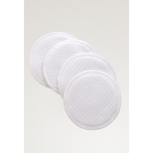 Imse Vimse Stilleinlagen 4er Pack SUPER aus Biobaumwolle weiss