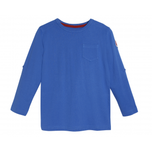 Living Crafts Jungen Langarm-Shirt  100% Biobaumwolle blau