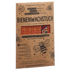 RapNika Bienenwachstuch Starter Set - 1 x S, 1 x M, 1 x L diverse Farben
