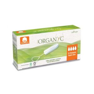 Organyc Super Plus BIO-Tampons ohne Applikator - sehr starke Blutung – 16 Stück