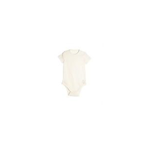 Living Crafts Baby Kurzarm-Body 100% Bio-Baumwolle natur