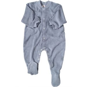 Living Crafts Pyjama Frottee / 100% Bio-Baumwolle blau