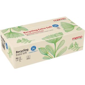 Memo Taschentücher Recycling extra soft in Box  100 Stk