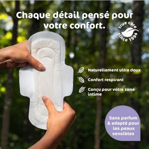 Naty serviettes super   - 100% compostable - 1 échantillon gratuit