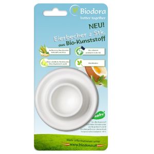 BIODORA Eierbecher 2er-Set aus Bio-Kunststoff   