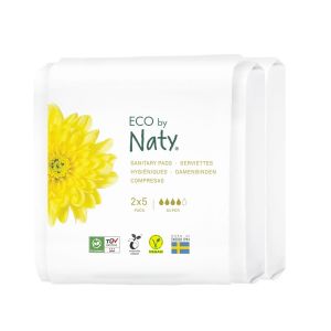 Naty Binden Super Reisepack - 100% kompostierbar - 10 Stk (2 x 5 Stk)  10% Rabatt ab 5 Pack