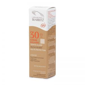 Biarritz getönte Sonnencrème fürs Gesicht - Farbe Hell - Gratismuster