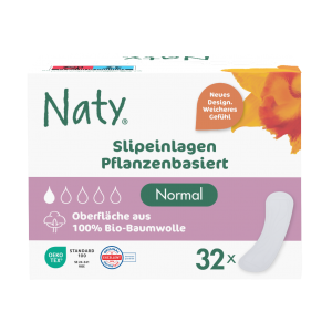 Naty Slipeinlagen normal  100% kompostierbar  32 Stk - 10% Rabatt ab 5 Pack