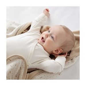 Wooly organic Bio Baby Schlafanzug ohne Füsschen - Farbe Ecru