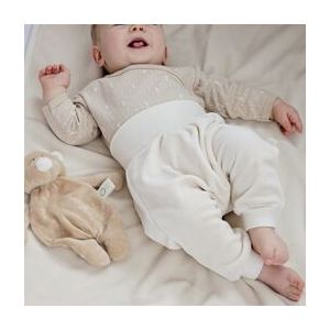 Wooly organic Bio Baby Velour Pants - Farbe Ecru