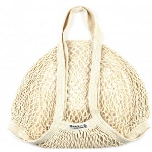 Re-Sack Netztasche aus Bio-Baumwolle  mit langem Griff