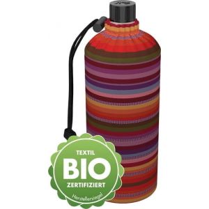 Emil die Flasche - Nachhaltige Trinklflasche aus Glas - BIO-Streifen