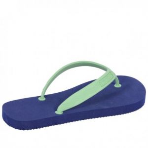 GOGANICS Flip/Flops 100% biologisch abbaubar dunkelblau/hellgrün   