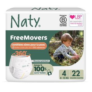 Naty pants - culottes d'apprentissages FreeMovers maxi 8-15 kg - taille 4 - 22 pcs/paquet