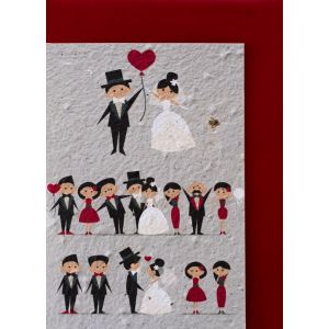 Hervorragend - Growing Paper Karte - Hochzeit