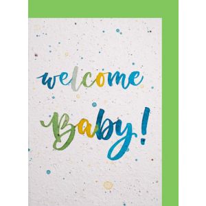 Hervorragend - Growing Paper Karte - Welcome Baby