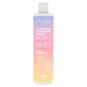 Alphanova kids va prendre ta douche - gel lavant 3 en 1 - 250 ml abricot