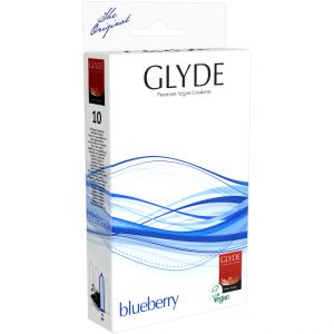Glyde Ultra Kondome "Blueberry" Naturkautschuk 10 Stk