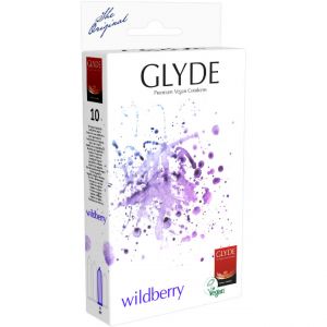 Glyde Ultra Kondome "wildberry" Naturkautschuk 10 Stk