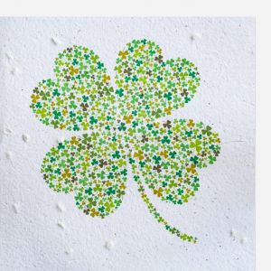 Hervorragend - Growing Paper Karte - Kleeblatt