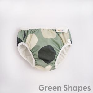 Imse Vimse Badewindel-XXL 13 - 17kg-grüne Formen