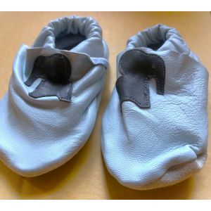 Finkli/Schuhe aus weichem Ökoleder Elefant Grösse 21/22