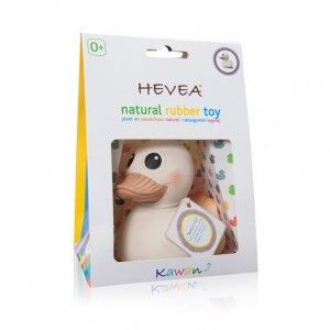 Hevea Ente "Kawan" Bade- und Beissspielzeug aus Naturkautschuk 