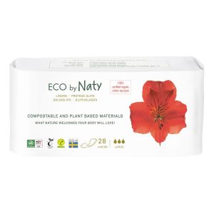 Naty Slipeinlagen gross  100% kompostierbar  28 Stk - 10% Rabatt ab 5 Pack