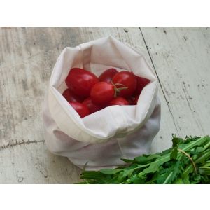 Naturtasche Obst-, Gemüse- und Brotbeutel aus Bio-Baumwolle - 18 x 18 cm