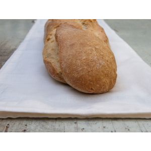 Naturtasche Baguettebeutel für 1-3 Baguette aus Bio-Baumwolle - 20 x 70 cm