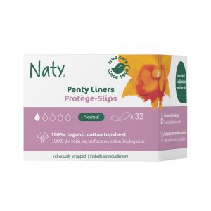 Naty protège-slip normal  100% compostable 32 pcs - 10% rabais dès 5 pcs