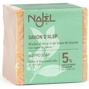 Najel - Aleppo Seife mit 5% Lorbeeröl Ecocert Bio - 190g