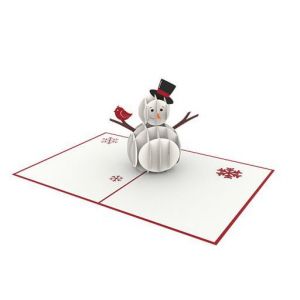Hervorragend - 3D Pop-up Karte - Schneemann
