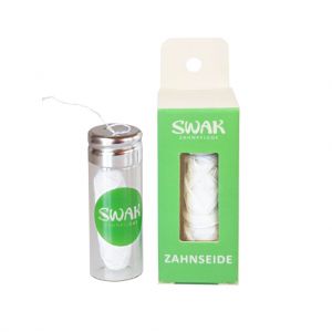 SWAK Zahnseide im Glasflacon 30M  Plastikfrei