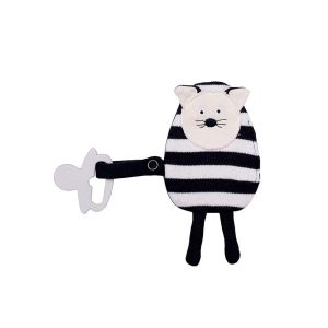 Wooly organic doudou qui bruisse en coton bio "souris" avec anneau de dentition