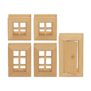 Varis Toys Baukasten Fenster und Türen I - 5 Einzelteile