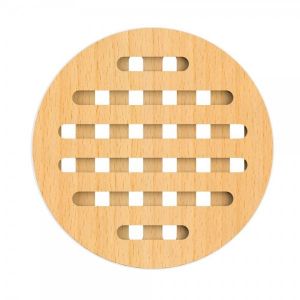 Biodora Topfuntersetzer aus Buchenholz rund  19.5 x 1.5cm