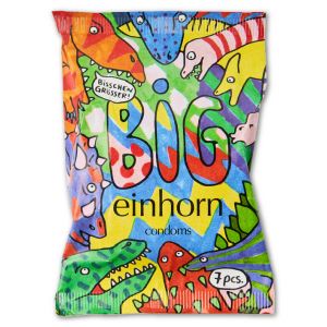 Einhorn Kondome - aus 100% Naturkautschuk - vegan + fair - BIG "Tyrannosaurus" 57mm
