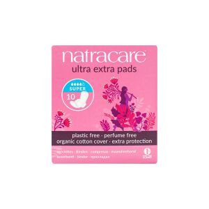 Natracare Damenbinden ultra extra "super" mit Flügeln - 12 Stk  