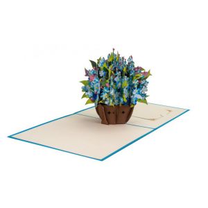 Hervorragend - 3D Pop-up Karte - Vergissmeinnicht